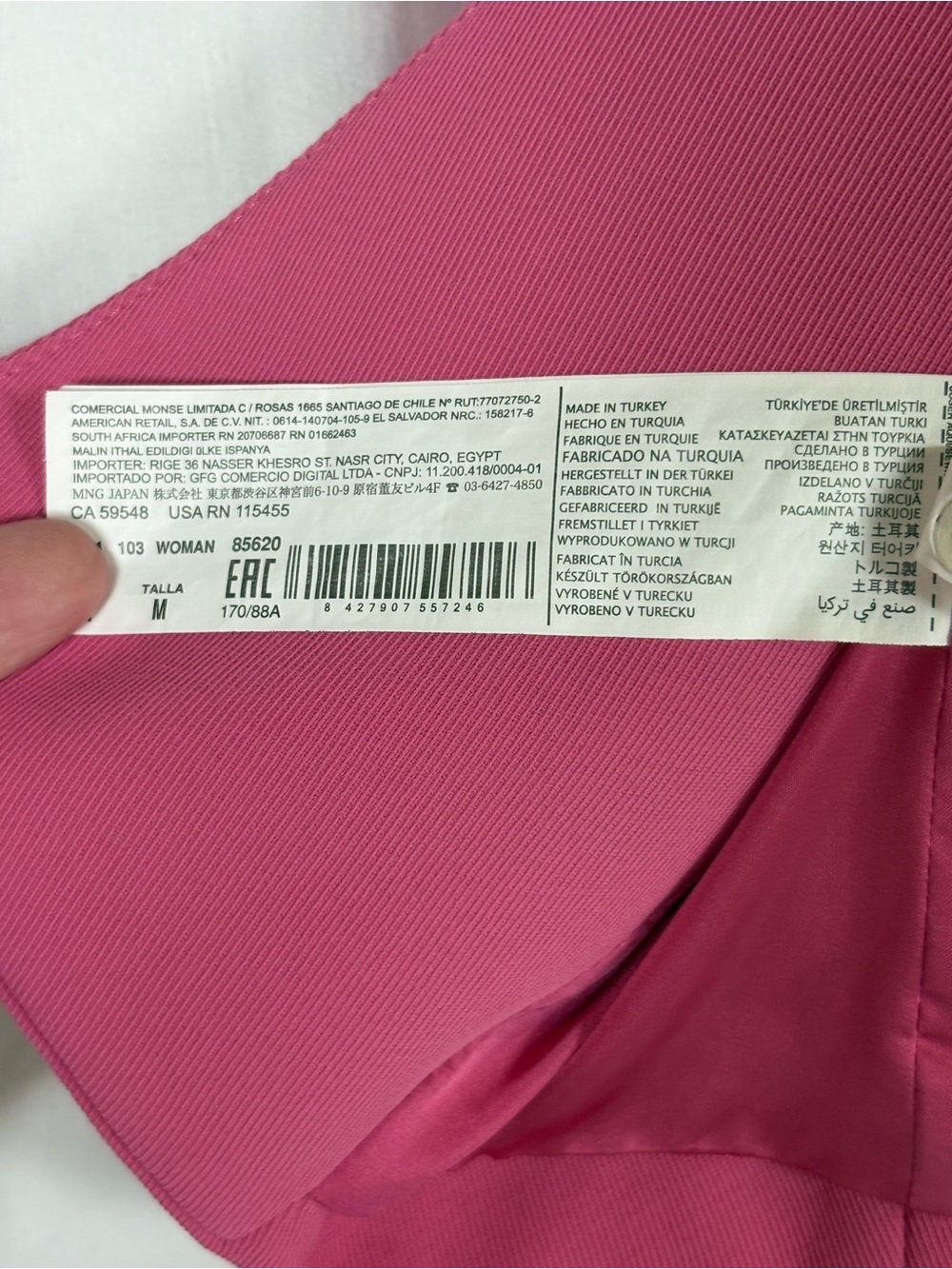 Mango Pink Ruffle-Shoulder Blazer - Picture 5 of 7